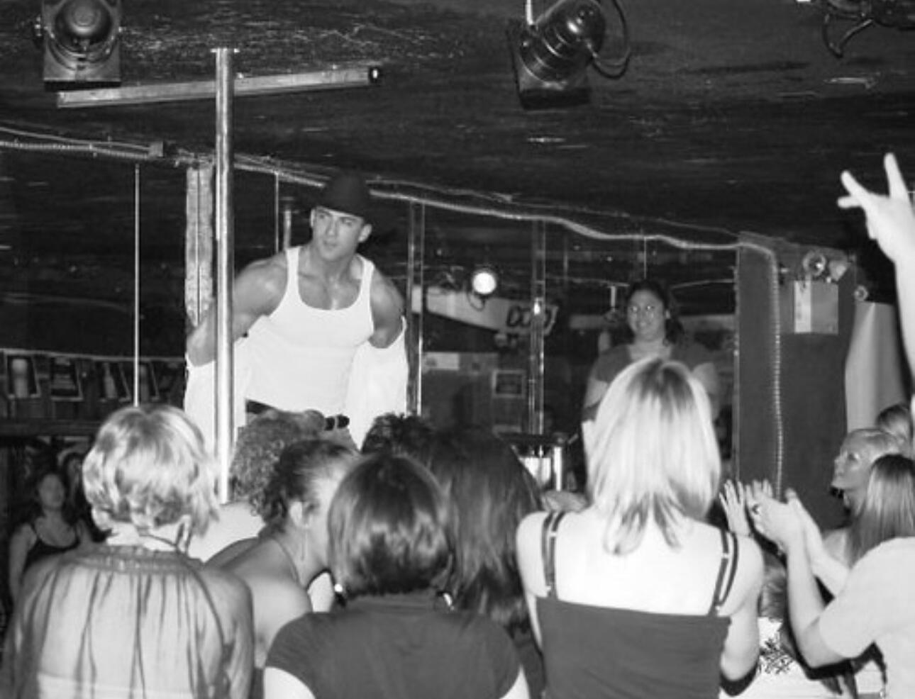 Thomas (Tom) Rooney, author, entrepreneur, and performer Black and white photo of performer Thomas (Tom) Rooney on stage as the cowboy during his early performing career